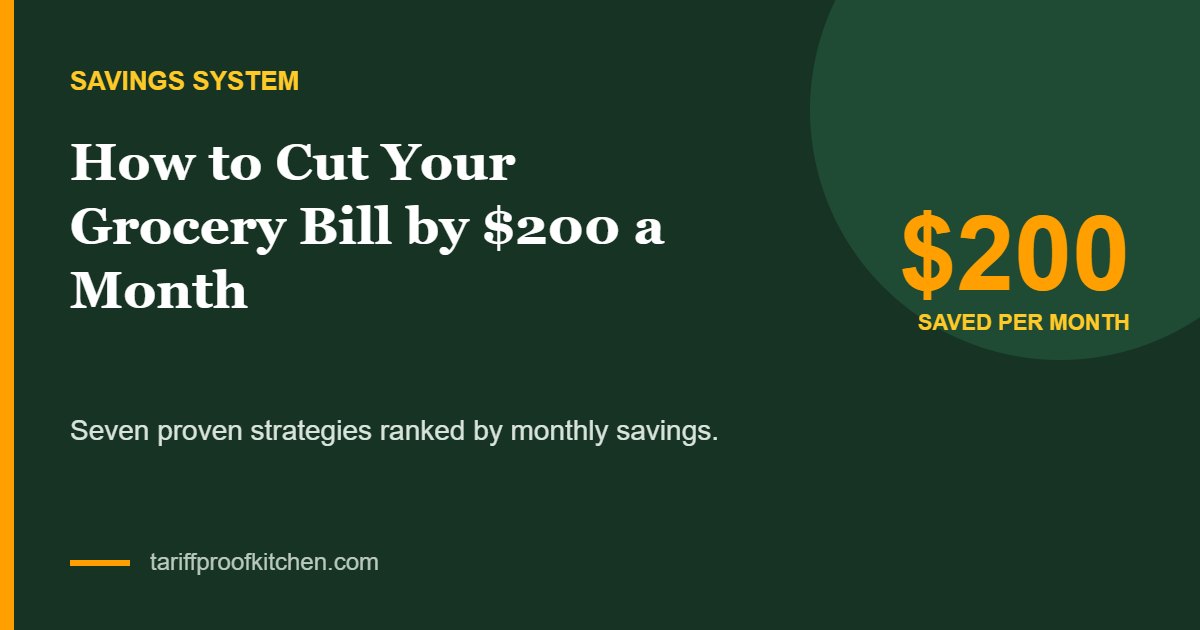 Cover: how to cut your grocery bill by $200 a month in 2026