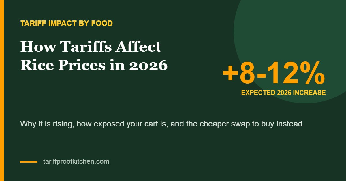 Rice tariff price increase 2026: +8-12%