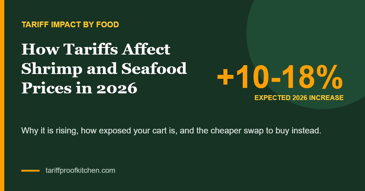 Shrimp and Seafood tariff price increase 2026: +10-18%