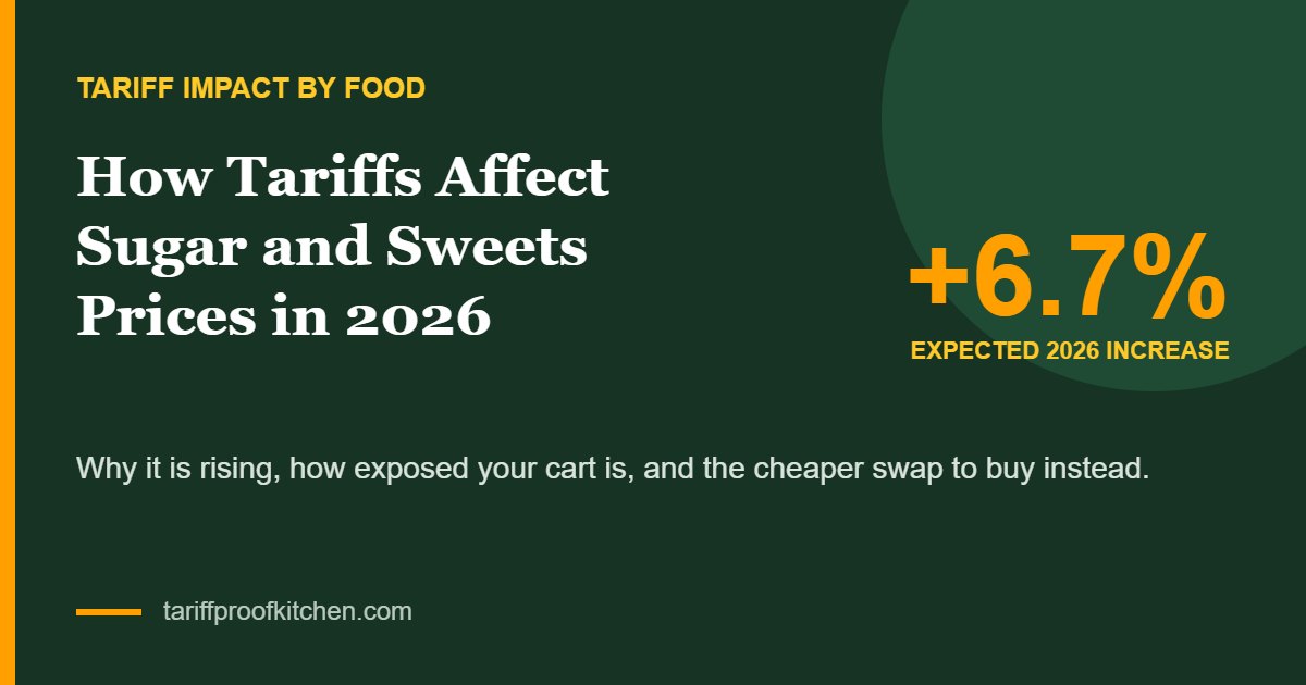 Sugar and Sweets tariff price increase 2026: +6.7%